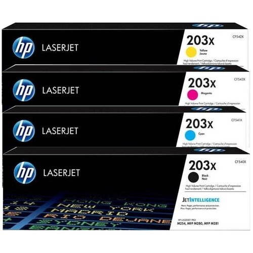  HP 203X (CF540X-3) - komplet 4 tonerjev original MEGA CENA + BREZPLAČNA DOSTAVA! Cene