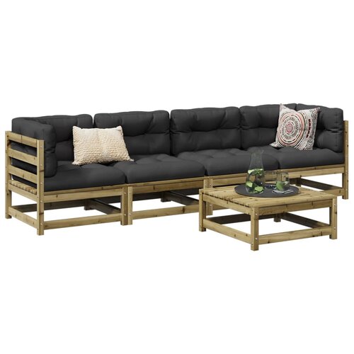  5-dijelni set vrtnih sofa od impregnirane borovine Cijene