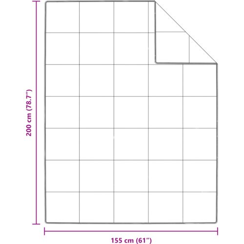 VidaXL Poplun Ostalo s jastukom 2 pcs Bijelo 155 x 200 cm Paperje Slike