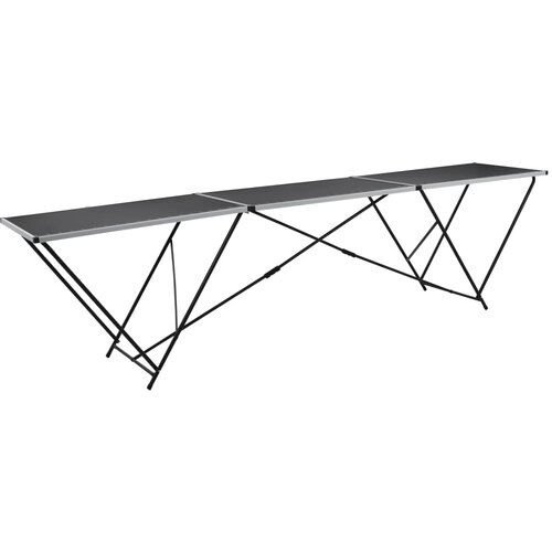 vidaXL sklopivi stol za lijepljenje od MDF-a i aluminija 300 x 60 x 78 cm Cijene