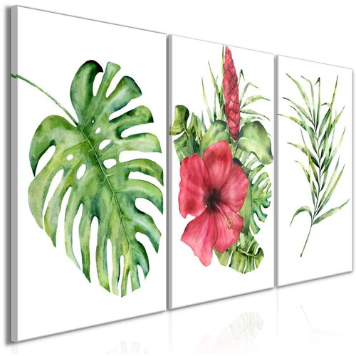  Slika - Red Hibiscus (3 Parts) 120x60 Slike