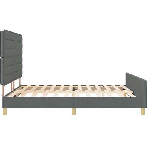  Krevetna konstrukcija Tamno siva 180 x 200 cm tkanina Slike