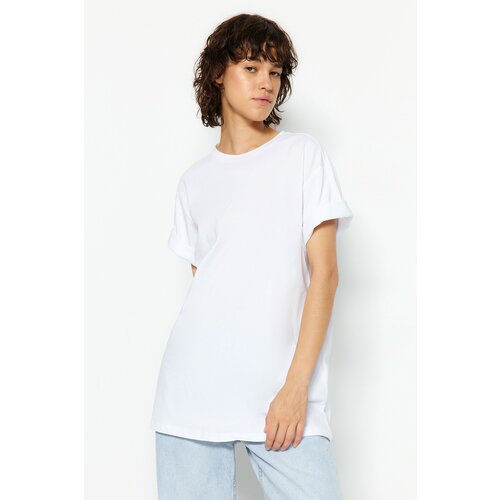 Trendyol T-Shirt - White - Oversize Slike