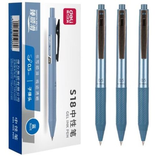 Deli Roler gel sa grip telom S18 Bl Cene