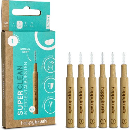 Happybrush SuperClean Interdentalne četkice - ISO 1 Slike