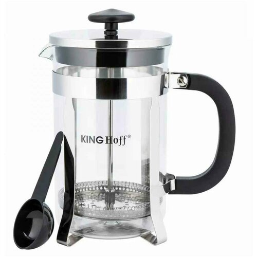 Kinghoff KH4837 french presa za kafu i čaj 0,6L staklo metal Slike