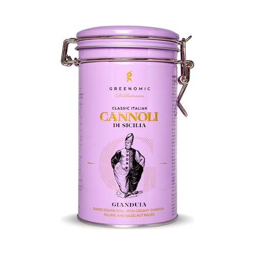 Greenomic Cannoli di Sicilia - v kovinski &amp;scaron;katli - Gianduia Slike