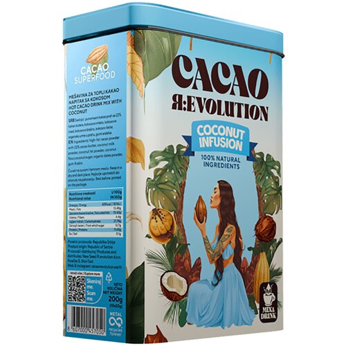 Revolution Prirodni kakao napitak kokos, 200g Cene