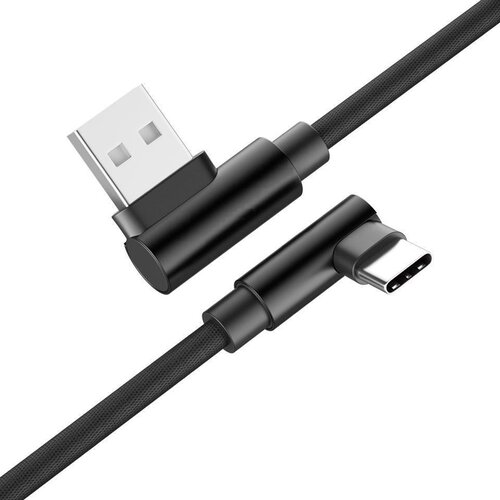 Optimus usb data kabel (1m, usb-c 90° kutni na usb-a, pleteni/najlon, crni) Cene