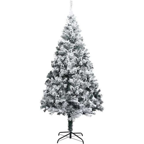VidaXL Umjetno božićno drvce s 300 LED svjetlima Zelena 180 x 115 cm Slike
