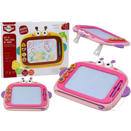  Magnetna ploča za pisanje sa 4 boje + 4 pečata - roza Cijene