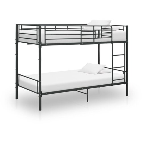 VidaXL pograd črn kovinski 90x200 cm Slike