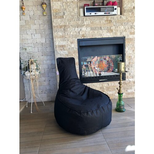 Atelier Del Sofa Črna vrtna sedežna vreča Aktif &amp;ndash; Slike