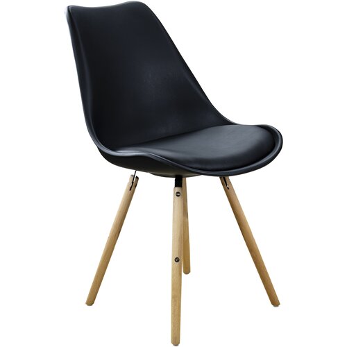 ITALIAN DESIGN STOL NORDIC BLACK (56X48X82,5 - SEDEŽ 48CM), (21300036) Cene