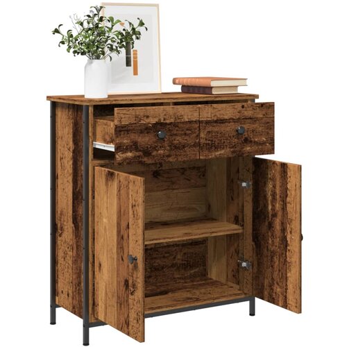  Komoda boja staro drvo 70x30x80 cm od konstruiranog drva Cene