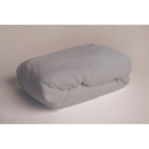 Jerry Fabrics Siva plahta s gumom od mikropliša 180x200 cm – Cijene