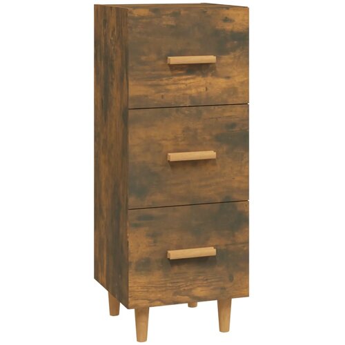 Maison Chic Komoda - Predalnik dimljeni hrast 34,5x34x90 cm inženirski les, (21718603) Slike