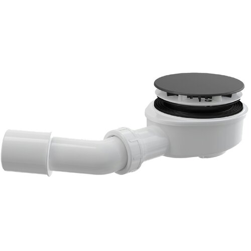 Alca sifon za tu&amp;scaron; kadu crni mat fi90 h=65mm A491BLACK Slike