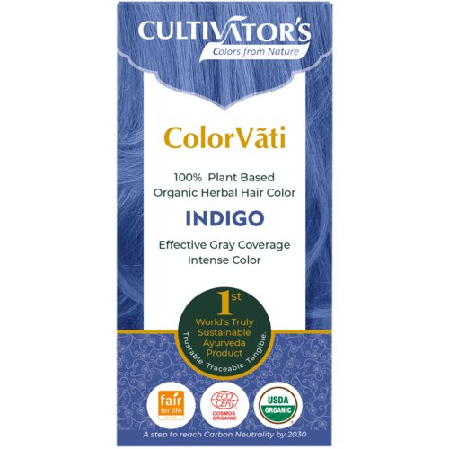CULTIVATOR&amp;#039;S ColorV&amp;atilde;ti organska biljna boja za kosu - Indigo - 100 g Slike