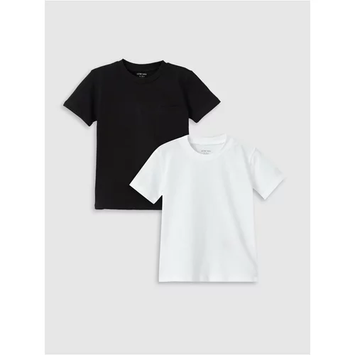 LC Waikiki Crew Neck Short Sleeve Basic Cotton Baby Boy T-Shirt 2-pack.