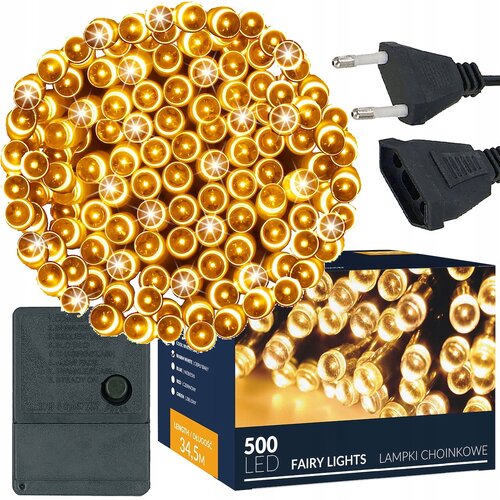 springos BOŽIČNE LUČKE 500 LED 35m ZUN/NOT za drevesce TOPLO BELE BOŽIČNE, (21638661) Cene