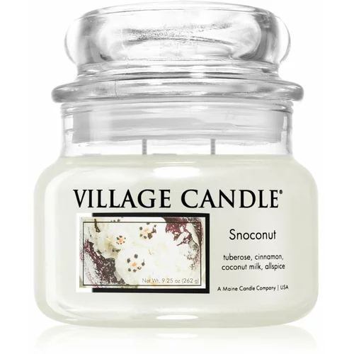 Village Candle Snoconut dišeča sveča (Glass Lid) 262 g