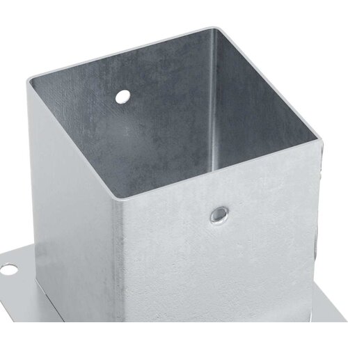  Postolja za stupove kvadratna 12 kom 101x101 mm pocinčani čelik Slike