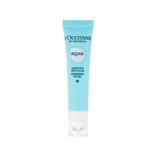 L'occitane aqua Réotier osvežilni gel za področje okoli oči 15 ml za ženske