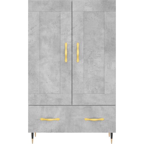  Visoka komoda boja betona 69,5 x 31 x 115 cm konstruirano drvo Slike