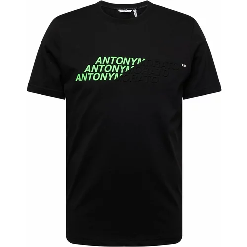 Antony Morato Majica svetlo zelena / črna / bela