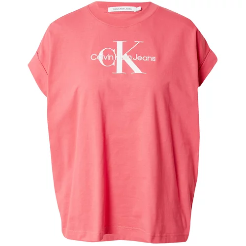 Calvin Klein Jeans Majica roza / bela