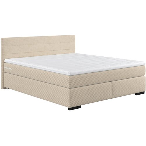 CARRYHOME POSTELJA BOXSPRING x , les, umetna masa, tekstil bež Cene