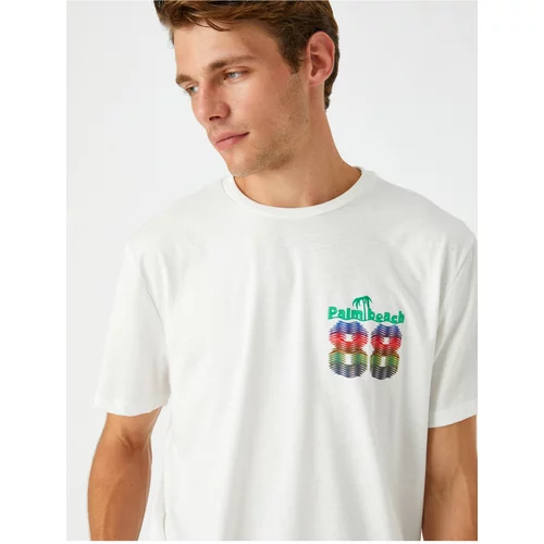 Koton T-Shirt - Ecru - Standard