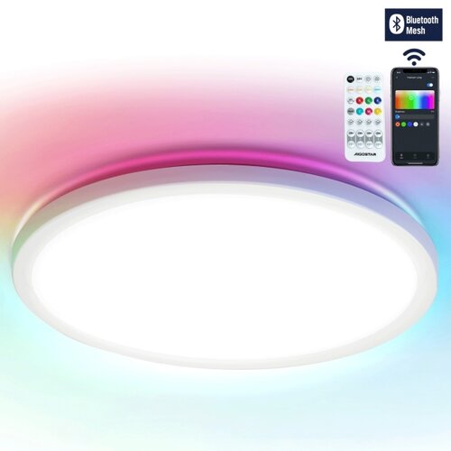  Brilagi - LED RGBW prigu&amp;scaron;iva plafonska svetiljka VIBE LED/36W/230V 3000-6500K bela + daljinski upravljač Slike