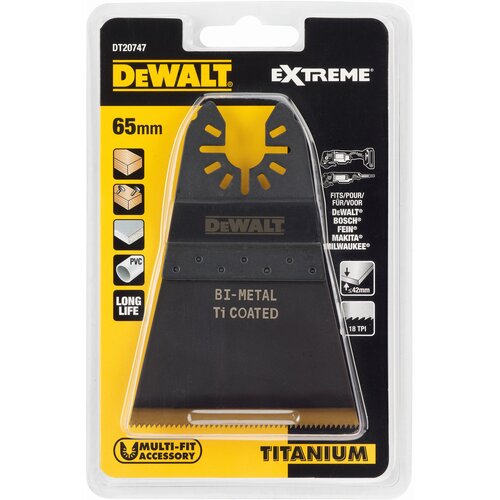 Dewalt DT20747 list za drvo za multifunkcijski alat 64mm Slike