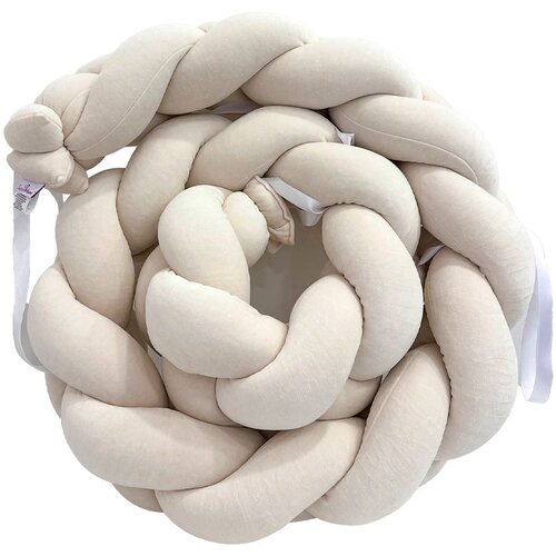 SuperMami Obroba pletenica velur 300x22 cm, ekru Slike