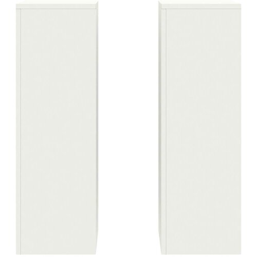  Stalak za biljke 2 pcs Bijelo 24 x 24 x 75 cm Čelik Slike
