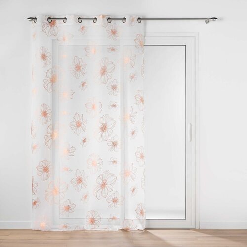 Douceur d intérieur Belo-rožnata prosojna zavesa 140x280 cm Joyce – Cene