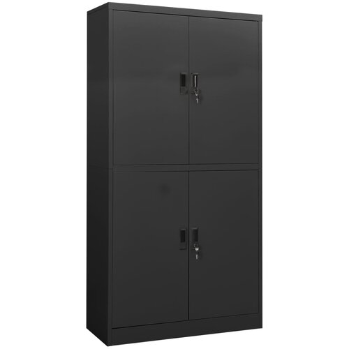 VidaXL Pisarni&amp;scaron;ka omara antracitna 90x40x180 cm jeklo Slike