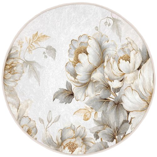 Mila Home Svijetlo sivi/bež perivi okrugao tepih ø 100 cm Soft and Gentle – Cijene