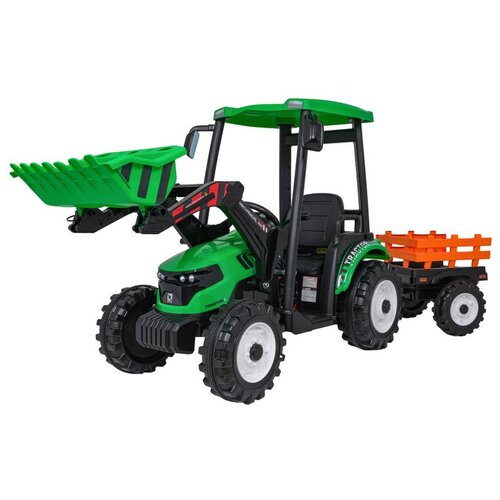  Dječji traktor na akumulator MEGA D68 s prikolicom, zeleni Cijene