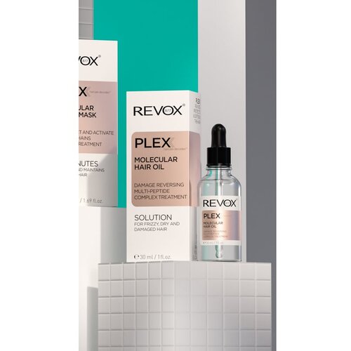 REVOX B77 PLEX Molecular Hair Oil olje za okrepitev po&amp;scaron;kodovanih las 30 ml Slike