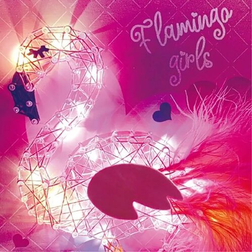 Wow WowBox: LED svjetlosna nitna slika - Flamingo Slike