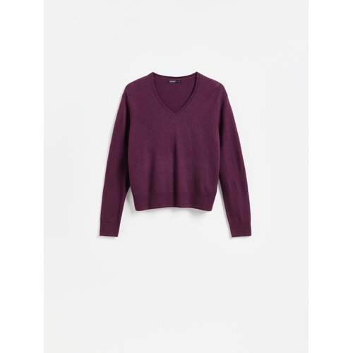 Reserved Džemper od merino vune - bordo Cijene