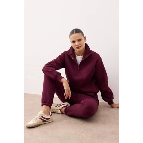 TRENDYOLMILLA ženski set trenerka Twoss25Em00000, burgundac-bordo Cene