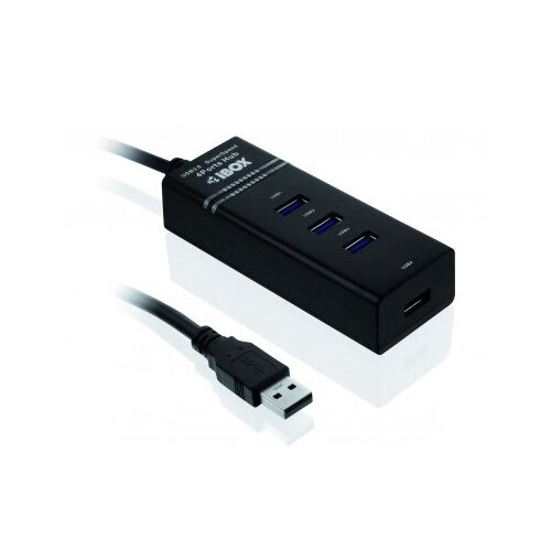 IBox IUH3FB interface hub 5000 Mbit/s Black Slike