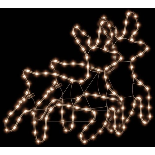 Figura božićnog soba LED 2 kom topla bijela 57 x 55 x 4,5 cm Slike
