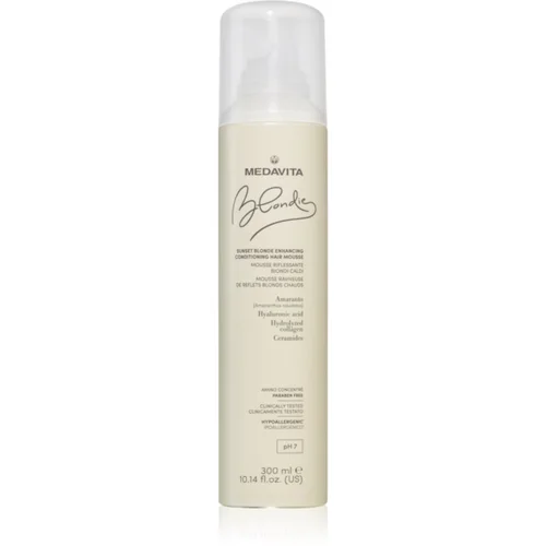 Medavita Blondie Sunset Blonde Enhancing Conditioning Hair Mouse pjenasti regenerator za tople plave nijanse 300 ml