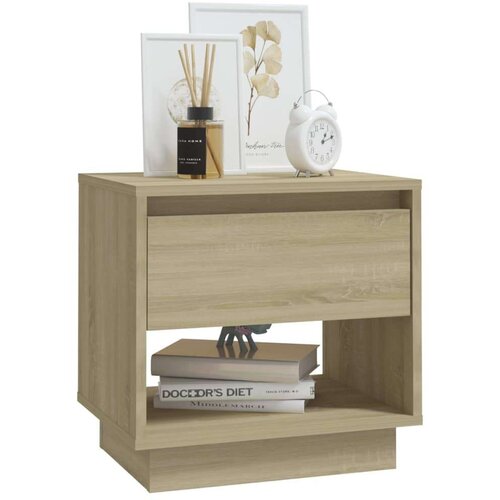 VidaXL noćni ormarići 2 kom boja hrasta 45 x 34 x 44 cm od iverice Slike