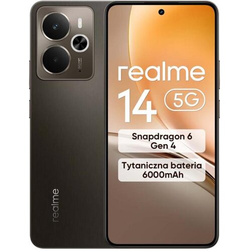 Realme 14 Rjave Barve 5G 12GB/256GB Titanium Slike